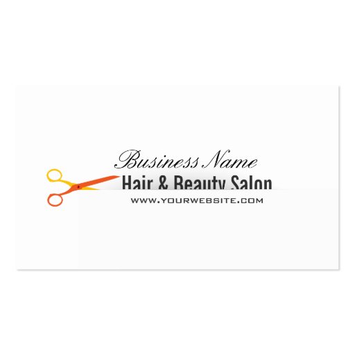 Elegant Hair & Beauty Business Card