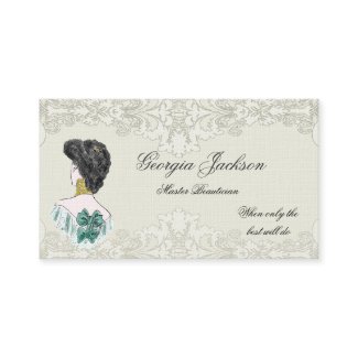 Elegant Hair Salon Business Card profilecard