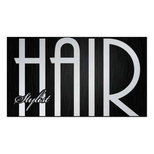 Elegant Hair Stylist Business Cards (front side)