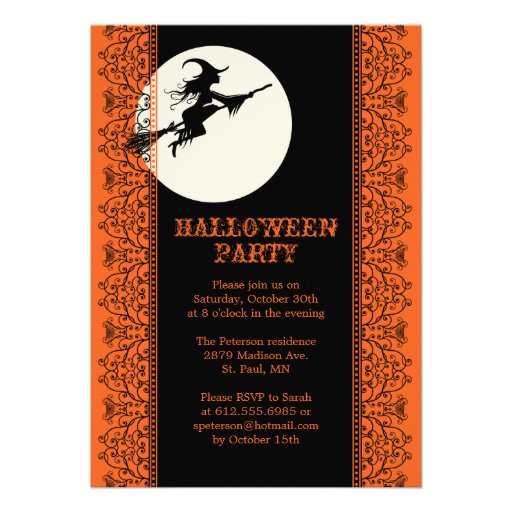 Elegant Halloween Party Invitation - B