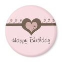 Elegant Happy Birthday magnets