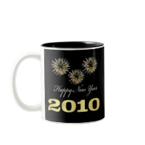 Elegant Happy New Year 2010 Mug
