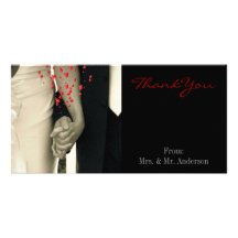 elegant hearts black white hands vintage wedding photo greeting card