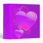 elegant hearts notebook binders