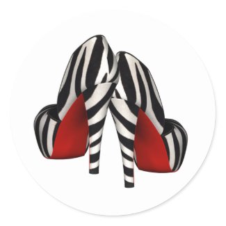 red zebra heels