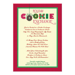 Elegant Holiday Cookie Exchange Invitation