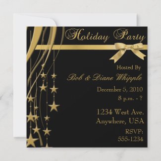Holiday Party Invitations on Elegant Holiday Party Invitation Invitation