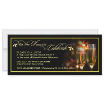 Elegant Holiday Party Invitations - Open House by SquirrelHugger Elegant Holiday Party Invitations - Open House