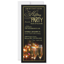 Elegant Holiday Party Invitations - Open House by SquirrelHugger Elegant Holiday Party Invitations - Open House