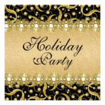 Elegant holiday party "year end" function personalized invitations