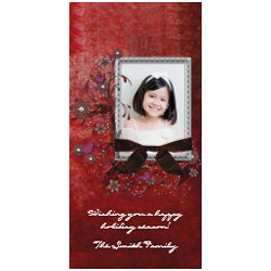 Elegant Holiday Photo Card photocard