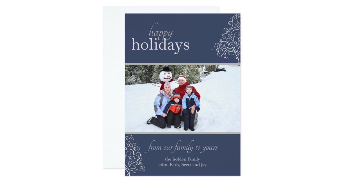 elegant holiday with whimsical christmas tree card zazzle whimisical christmas