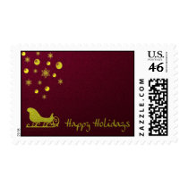 luminaart, byluminaart, postage, holidays, christmas, new year, christmas postage, custom postage, modern, funky, chic, new year's day, Stamp with custom graphic design