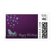 luminaart, byluminaart, postage, holidays, christmas, new year, christmas postage, custom postage, modern, funky, chic, new year's day, Stamp with custom graphic design