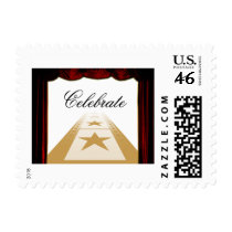 Elegant Hollywood Style Celebration Postage