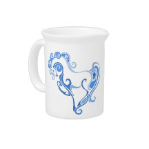 Elegant Horse Graphic Pitchers