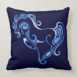 Elegant Horse Graphic Throw Pillows