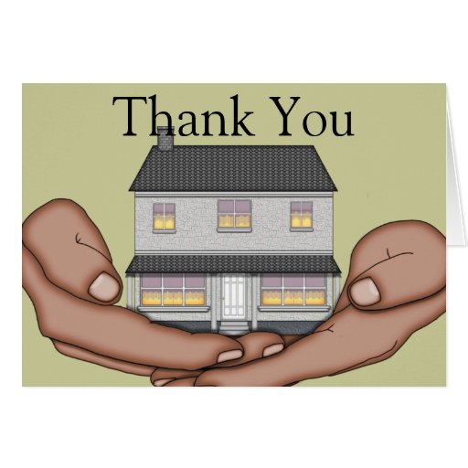 Elegant Housewarming Thank You Card Zazzle