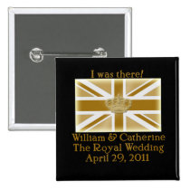 Elegant I WAS THERE Royal Wedding T shirt buttons