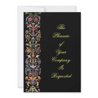 Elegant Illuminated Art Custom Invitations invitation