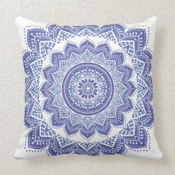 Elegant Indian Ornamental Vintage Design Purple Pillows