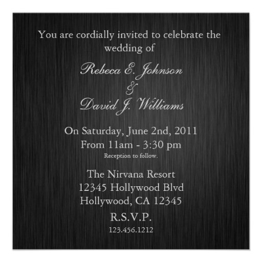 Elegant Initials with Diamonds Wedding Invites