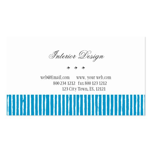 Elegant Interior Designer Business Cards (back side)