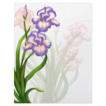 Elegant Iris Flowers Letterhead