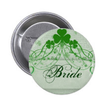 Elegant Irish Pinback Button