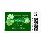 Elegant Irish Wedding Postage Stamps