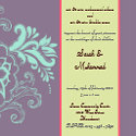 elegant Islamic wedding invitation katb kitab invitation