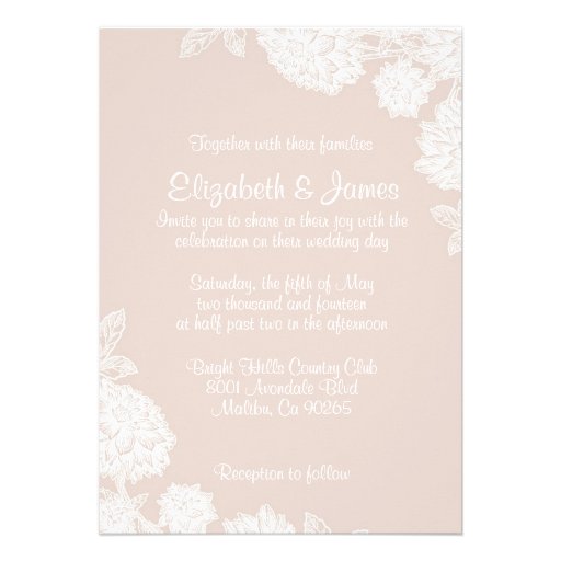 Elegant Ivory Wedding Invitations