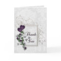 Elegant Ivy Wedding Suite Thank You card