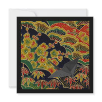 Elegant Japanese Sushi Dinner Party Invitation