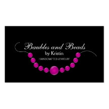 Elegant Jewelry and Beads Business Cards