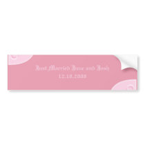Elegant Just Married Bumper Sticker bumper stickers by MissMissyLue Elegant Just Married Bumper Sticker bumper stickers