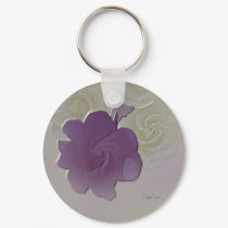 Elegant Key Chain Keychain - Purple Daisie