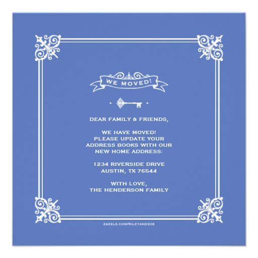 Elegant Key Moving Announcement
