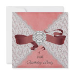 Elegant Lace Birthday Party Invitations