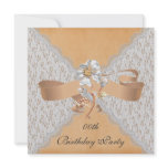 Elegant Lace Birthday Party Invitations