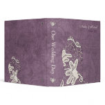 Elegant Lace Texture Lovers Wedding Photo Album 3 Ring Binders