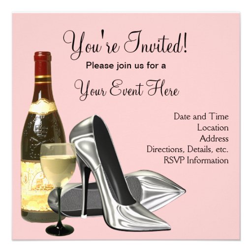 Elegant Ladies Night Out Party Personalized Invite