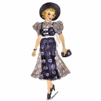 elegant lady pin photo sculptures