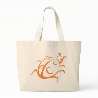 Elegant Ladybug Tattoo Style Canvas Bags by graphicdesigner