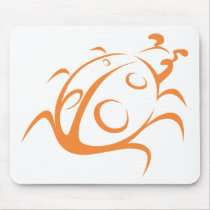 Elegant Ladybug Tattoo Style mousepads
