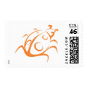 Elegant Ladybug Tattoo Style postage