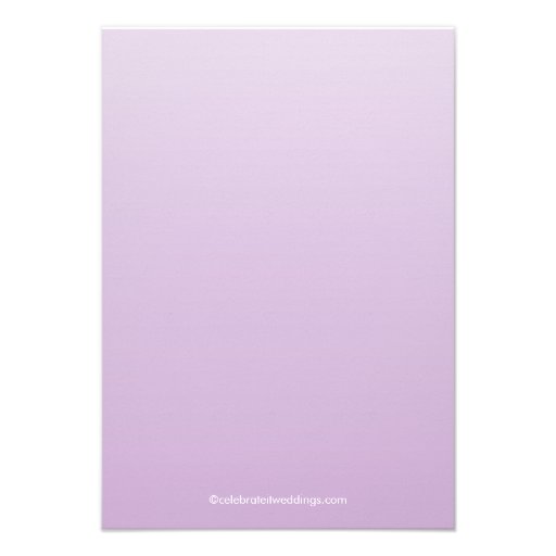 Elegant Lavender Purple Flourish Anniversary Party Personalized Invitation