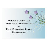 elegant lavender purple tulips wedding business card