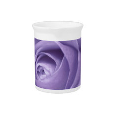 Elegant Lavender Rose Collection Beverage Pitchers