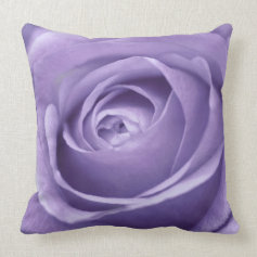 Elegant Lavender Rose Collection Pillows